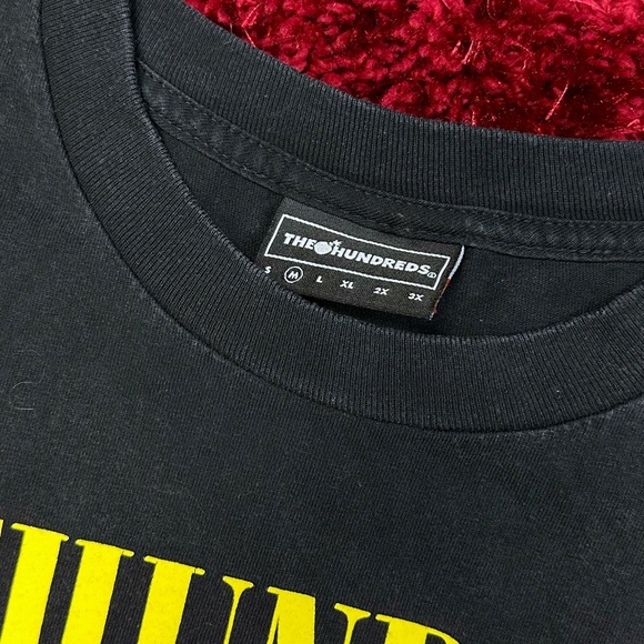 The Hundreds Shirt Black Medium Nirvana Flower Sniffin Kitty Pettin Corporate - Picture 3 of 5